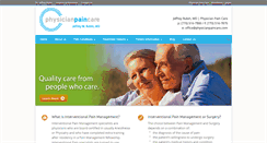 Desktop Screenshot of physicianpaincare.com